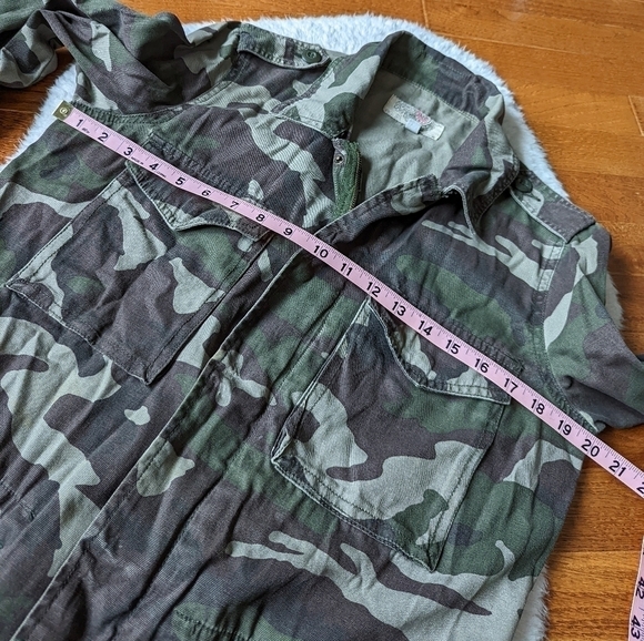Urban OUTFITTERS ecoté camo camouflage army fatigue jacket small - Picture 11 of 16